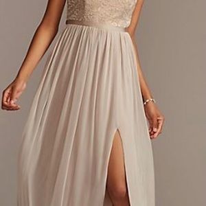 David’s Bridal One Shoulder Bridesmaid Dress